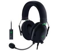 Razer BlackShark V2 Gaming Headset: THX 7.1 Spatial Surround Sound - 50mm Drivers - Detachable Mic - PC, PS4, PS5, Switch, Xbox One, Xbox Series X & S, Mobile - 3.5 mm Audio Jack & USB DAC - Black