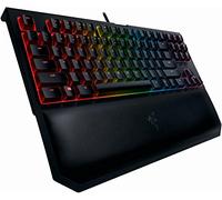Razer BlackWidow TE Chroma v2 TKL Tenkeyless Mechanical Gaming Keyboard: Yellow Key Switches, Linear & Silent, Chroma RGB Lighting, Magnetic Wrist Rest, Programmable Macros, Classic Black