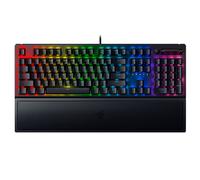 Razer BlackWidow V3 (Green Switch) - Mechanical Gaming Keyboard (Clicky Mechanical Switches, Doubleshot ABS Keycaps, Multi-Function Digital Roller and Media Key, Wrist Rest) UK Layout | Black