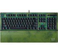 Razer BlackWidow V3 (Green Switch) - Mechanical Gaming Keyboard (Clicky Mechanical Switches, Doubleshot ABS Keycaps, Multi-Function Digital Roller and Media Key, Wrist Rest) US Layout | HALO Infinite