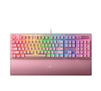 Razer BlackWidow V3 (Green Switch) - Mechanical Gaming Keyboard (Clicky Mechanical Switches, Doubleshot ABS Keycaps, Multi-Function Digital Roller and Media Key, Wrist Rest) US Layout | Quartz Pink