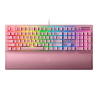Razer BlackWidow V3 Mechanical Gaming Keyboard - Green Switch, Doubleshot ABS, Digital Roller, Wrist Rest, US Layout, Quartz Pink