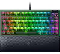Razer BlackWidow V4 75% Phantom White - Hot-swappable mechanical gaming keyboard - Orange Tactile Switches - Media roller with 2 dedicated media keys - RGB - US Layout | Phantom White Edition