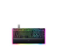 Razer BlackWidow V4 Pro (Green Switch) - Mechanical Gaming Keyboard (Clicky Mechanical Switches, Command Dial and 8 Dedicated Macro Keys, Multi-Function Roller, Wrist Rest) UK Layout | Black