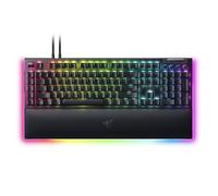 Razer BlackWidow V4 Pro Wired Mechanical Gaming Keyboard: Yellow Mechanical Switches - Linear & Silent - Doubleshot ABS Keycaps - Command Dial - Programmable Macros - Chroma RGB - Magnetic Wrist Rest