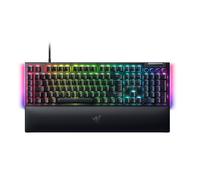 Razer BlackWidow V4 (Green Switch) - Mechanical Gaming Keyboard Chroma RGB (Clicky Mechanical Switches, 6 Dedicated Macro Keys, Doubleshot ABS Keycaps) QWERTY UK Layout | Black