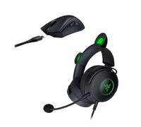 Razer DeathAdder V3 Pro Mouse + Kraken Kitty V2 Pro Headset Gaming Bundle Black