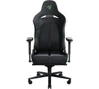 Razer Enki - Gaming chair with Integrated Lumbar Support (Desk/Office Chair, Multi-Layer Synthetic Leather, Foam Padding, Head Cushion, Height Adjustable) Green