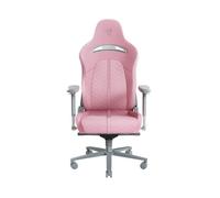 Razer Enki - Gaming chair with Integrated Lumbar Support (Desk/Office Chair, Multi-Layer Synthetic Leather, Foam Padding, Head Cushion, Height Adjustable) Quartz