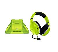 Razer Essential Duo Bundle for Xbox: Kaira X Wired Headset & Universal Quick Charging Stand for Xbox Controllers - Color Matches Official Xbox Series X|S Controllers (Sold Separately) - Electric Volt