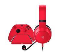 Razer Essential Duo Wireless Xbox Headset & Charging Stand Bundle - Pulse Red