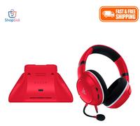 Razer Essential Duo Xbox Headset & Charging Stand Bundle Pulse Red - New
