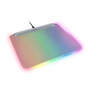 Razer Firefly V2 Pro Phantom White - Fully illuminated gaming mouse mat - Chroma RGB - Micro-textured surface - Non-slip base - USB hub - 360 x 278 mm | Phantom White Edition