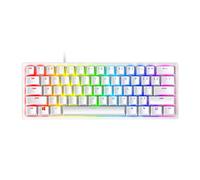 Razer Huntsman Mini (Red Switch) - 60% Compact Gaming Keyboard (Linear Optical-Mechanical Switches, Doubleshot PBT Keycaps, Detachable USB-C Cable) US Layout | Mercury White