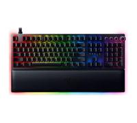 Razer Huntsman V2 Analog Gaming Keyboard: Adjustable Actuation via Analog Optical Switches - Rapid Trigger Mode - Chroma RGB Lighting - Magnetic Wrist Rest - Dedicated Media Keys & Dial - Black