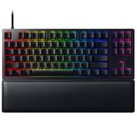 Razer Huntsman V2 Tenkeyless Clicky Optical Switch Gaming Keyboard, English, US Layout, Optical Switch, Clicky Touch, Quiet, Numeric Keypad, Double Shot PBT Key Cap, Wrist Rest, Chroma RGB RZ03-03940300-R3M1 Black