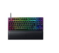 Razer Huntsman V2 Tenkeyless (Purple Switch) - Numpadless Optical Gaming Keyboard (Razer Sound Optical Switches, Detachable Type-C Cable, Ergonomic Wrist Rest) AZERTY Keyboard | Black