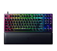 Razer Huntsman V2 TKL Tenkeyless Gaming Keyboard: Fast Clicky Optical Switches w/Quick Keystrokes & 8000Hz Polling Rate - Detachable Type-C Cable - Doubleshot PBT Keycaps - Ergonomic Wrist Rest