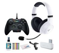 Razer Kaira HyperSpeed Wireless Gaming Headset for Xbox Series X|S, PC Bundle Including: Razer Wolverine Ultimate Xbox One Controller, Headphone Holder, Headphone Cleaner, Cable Ties, Fiber Cloth