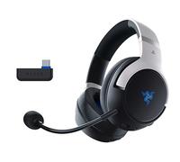 Razer Kaira Pro HyperSpeed - Wireless Multi-Platform Gaming Headset with Haptics for Playstation 5 (HyperSpeed Wireless, HyperSense Haptics, TriForce Titanium 50 mm Drivers) Black-White