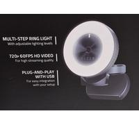 Razer Kiyo Streaming Webcam with Ring Light HD 1080p RZ19-02320100-R3M1 New