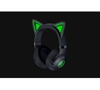 Razer Kraken Kitty V2 BT - Wireless Bluetooth RGB Headset with Kitty Ears for gaming and streaming (325 g, TriForce 40 mm Drivers, Bluetooth 5.2, Noise-cancelling Mics, 40-hour Battery Life) Black