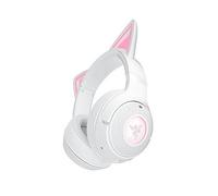 Razer Kraken Kitty V2 BT - Wireless Bluetooth RGB Headset with Kitty Ears for gaming and streaming (325 g, TriForce 40 mm Drivers, Bluetooth 5.2, Noise-cancelling Mics, 40-hour Battery Life) White
