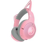 Razer Kraken Kitty V2 BT - Wireless Bluetooth RGB Headset with Kitty Ears (Bluetooth 5.2, TriForce 40 mm Drivers, Integrated Beamforming Noise-cancelling Mics, Up to 40 Hrs Battery Life) Quartz Pink