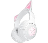 Razer Kraken Kitty V2 BT - Wireless Bluetooth RGB Headset with Kitty Ears for gaming and streaming (325 g, TriForce 40 mm Drivers, Bluetooth 5.2, Noise-cancelling Mics, 40-hour Battery Life) White