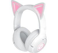 Razer Kraken Kitty V2 BT Wireless RGB Headphones: Chroma RGB Kitty Ears and Earbuds, Bluetooth Drivers 5.2-40mm, Noise Cancelling Microphones, Lightweight, 40-Hour Battery with Type-C Charging - White