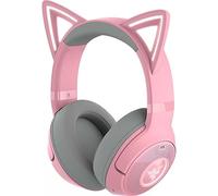 Razer Kraken Kitty V2 BT Wireless RGB Headset: Chroma RGB Kitty Ears & Earcups - Bluetooth 5.2-40 mm Drivers - Noise-Cancelling Mics - Lightweight - 40 Hr Battery w/Type C Charging - Quartz Pink