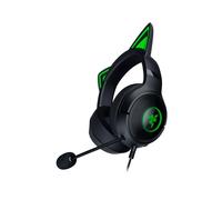 Razer Kraken Kitty V2 - Black Wired RGB Headset with Kitty Ears 7.1 Audio