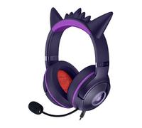 Razer Kraken Kitty V2 - Gengar Edition - USB Headset (Gengar Spikes, Stream Reactive Lighting, HyperClear Cardioid Mic, TriForce 40mm Drivers, 7.1 Surround Sound) Violet