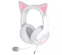 Razer Kraken Kitty V2 - Wired RGB Headset with Kitty Ears for gaming and streaming (325 g, TriForce 40 mm Drivers, HyperClear Cardioid Mic, Surround Sound) White
