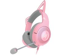 Razer Kraken Kitty V2 Wired RGB Headset Quartz Pink 7.1 Surround Kitty Ears Mic