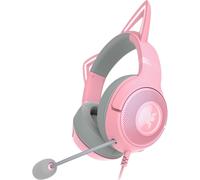 Razer Kraken Kitty V2 Wired RGB Headset Quartz Pink 7.1 Surround Kitty Ears Mic