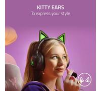Razer Kraken Kitty V2 - Wired RGB Headset with Kitty Ears (Stream Reactive Lighting, HyperClear Cardioid Mic, TriForce 40 mm Drivers, 7.1 Surround So