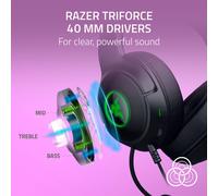 Razer Kraken Kitty V2 - Wired RGB Headset with Kitty Ears (Stream Reactive Lighting, HyperClear Cardioid Mic, TriForce 40 mm Drivers, 7.1 Surround So
