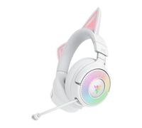 Razer Kraken Kitty V3 Pro Wireless Headset, White, 40mm Titanium Drivers, HyperC