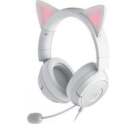 Razer Kraken Kitty V3 - Wired RGB Kitty Headset for Streamers - Stream Reactive Ears - 40 mm Drivers - HyperClear Cardioid Mic - 7.1 Surround Sound | White