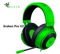 Razer Kraken Pro V2 Wired Gaming Headset 3.5mm Over-Ear Headphones 50mm Driver Retractable Mic for PC PS4 Xbox Gamer white
