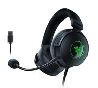 Razer Kraken V3 HyperSense - Wired USB Gaming Headset with Haptic Technology (TriForce Titanium 50 mm Drivers, THX Spatial Audio, Detachable HyperClear Cardioid Mic) Black