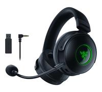 Razer Kraken V3 Pro HyperSense Wireless Gaming Headset with Feel Technology: Triforce Titanium 50mm Driver, THX Spatial Audio, HyperSpeed Wireless, Hybrid Fabric and