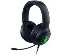 Razer Kraken V3 X USB - Wired USB Gaming Headset (ultra-lightweight at 285g, TriForce 40 mm drivers, HyperClear Cardioid Microphone, 7.1 surround sound, Chroma RGB) Black