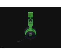 Razer Kraken V4 X Minecraft Edition - Wired USB PC Gaming Headset (TriForce 40mm Drivers, Retractable Cardioid Mic, Surround Sound, Chroma RGB, for PC & console via USB-C) Minecraft
