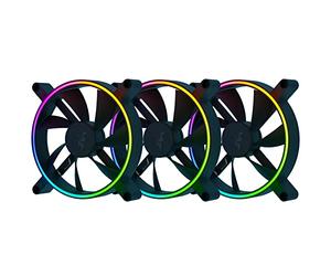 Razer Kunai Hydraulic 140MM aRGB PC Fan: Quiet, Powerful aRGB Fans - PWM Fan Controller Support - Powered by Razer Chroma RGB - 3 Fans