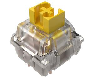 Razer Mechanical Switches-Set Pack - Yellow Linear - Optimized for Gaming - Transparent Housing with LED Lens (100-Million Keystroke Lifespan, Versatile 3-Pin Connectors) Yellow