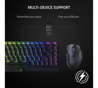 Razer Naga V2 HyperSpeed - Ergonomic Wireless MMO Gaming Mouse (with 19 Programmable Buttons, HyperSpeed Wireless (2.4 GHz), Up to 250 Hours of Batte