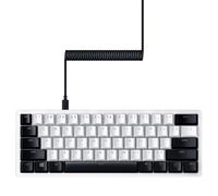 Razer PBT Keycap + Coiled Cable Upgrade Set: Durable Doubleshot PBT - Universal Compatibility - Keycap Removal Tool & Stabilizers - Tactically Coiled