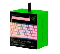 Razer PBT Keycap Upgrade Set with Coiled Cable - Backlight Compatible (Superior PBT Shine Resistant Material, Doubleshot Molding with Ultra Thin Font, Coiled Cable) Quartz | US Layout